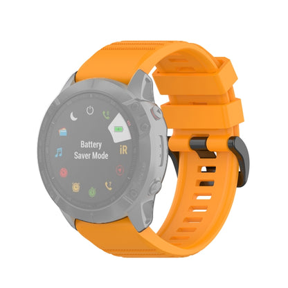 Pour Garmin Fenix 6X 26mm Bracelet de montre à texture officielle à dégagement rapide, with Plastic Button
