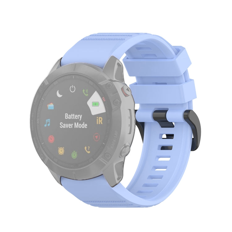 Pour Garmin Fenix 6X 26mm Bracelet de montre à texture officielle à dégagement rapide, with Plastic Button