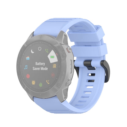 Pour Garmin Fenix 6X 26mm Bracelet de montre à texture officielle à dégagement rapide, with Plastic Button