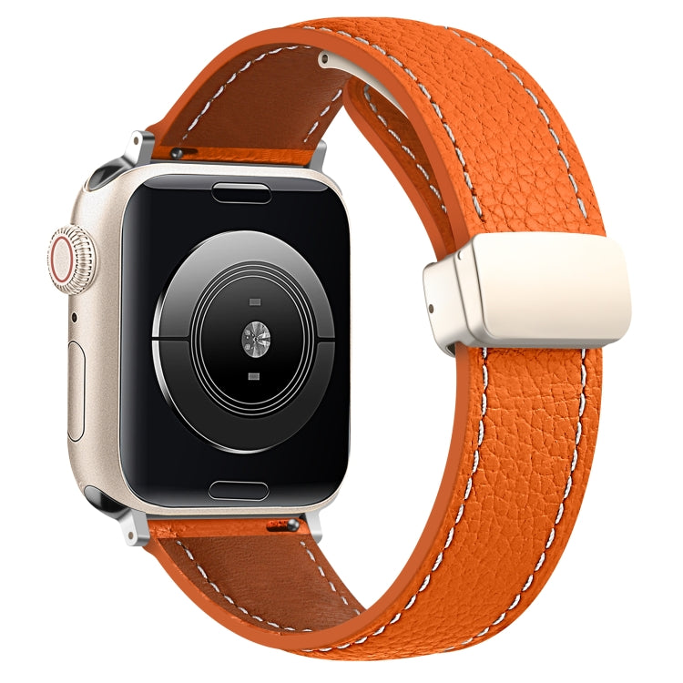Bracelet de montre en cuir véritable à boucle déployante, For Apple Watch Ultra 49mm / Series 8&7 45mm / SE 2&6&SE&5&4 44mm / 3&2&1 42mm, For Apple Watch Series 8&7 41mm / SE 2&6&SE&5&4 40mm / 3&2&1 38mm