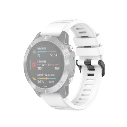 Pour Garmin Fenix 6 22mm Bracelet de montre à texture officielle à dégagement rapide, with Plastic Button
