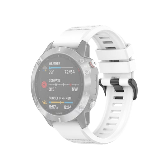 Pour Garmin Fenix 6 22mm Bracelet de montre à texture officielle à dégagement rapide, with Plastic Button