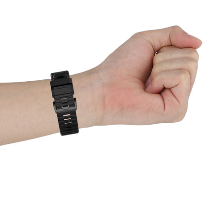 Pour Garmin Fenix 6 22mm Bracelet de montre à texture officielle à dégagement rapide, with Plastic Button
