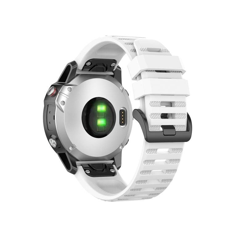 Pour Garmin Fenix 6 22mm Bracelet de montre à texture officielle à dégagement rapide, with Plastic Button
