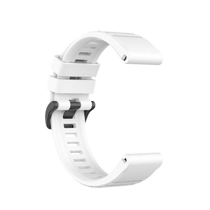 Pour Garmin Fenix 6 22mm Bracelet de montre à texture officielle à dégagement rapide, with Plastic Button