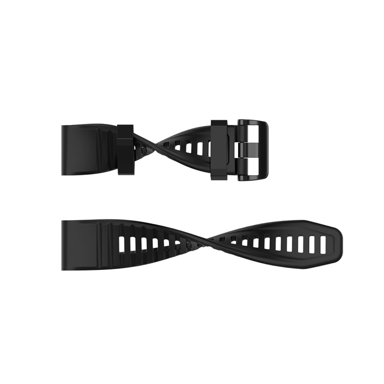 Pour Garmin Fenix 6 22mm Bracelet de montre à texture officielle à dégagement rapide, with Plastic Button