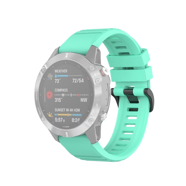 Pour Garmin Fenix 6 22mm Bracelet de montre à texture officielle à dégagement rapide, with Plastic Button