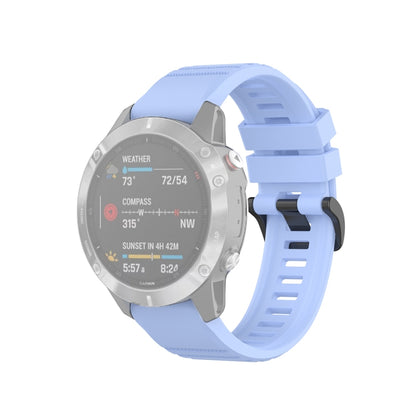Pour Garmin Fenix 6 22mm Bracelet de montre à texture officielle à dégagement rapide, with Plastic Button