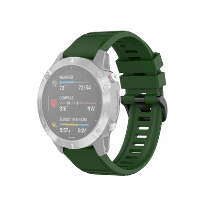 Pour Garmin Fenix 6 22mm Bracelet de montre à texture officielle à dégagement rapide, with Plastic Button