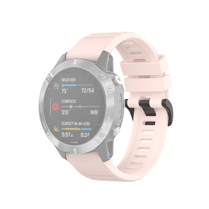 Pour Garmin Fenix 6 22mm Bracelet de montre à texture officielle à dégagement rapide, with Plastic Button