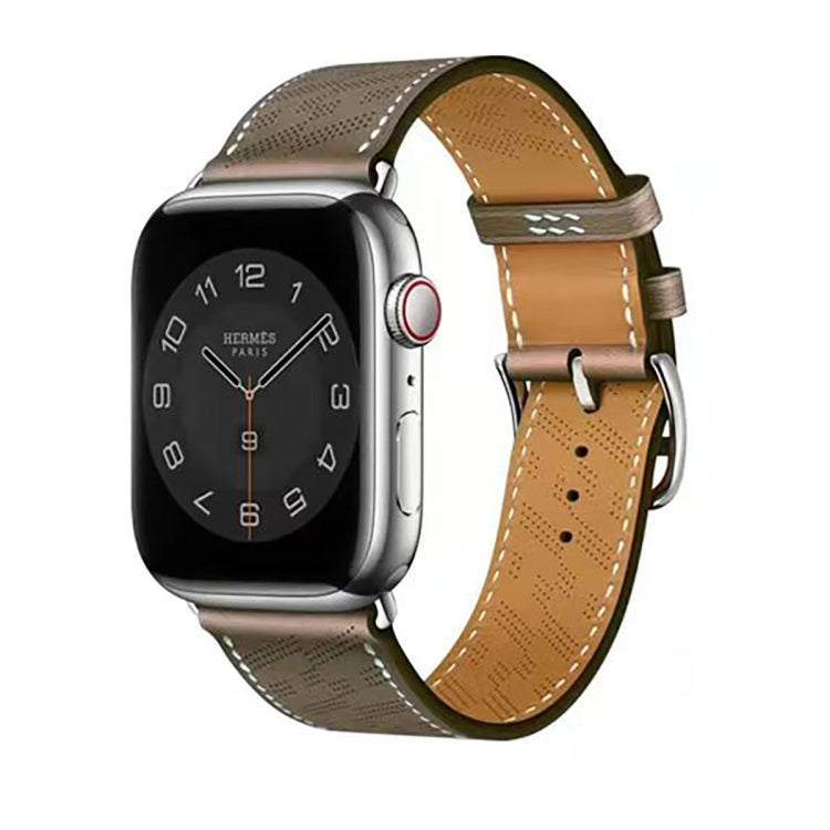 Bracelet en cuir microporeux, For Apple Watch Ultra 49mm / Series 8&7 45mm / SE 2&6&SE&5&4 44mm / 3&2&1 42mm, For Apple Watch Series 8&7 41mm / SE 2&6&SE&5&4 40mm / 3&2&1 38mm