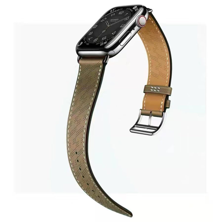Bracelet en cuir microporeux, For Apple Watch Ultra 49mm / Series 8&7 45mm / SE 2&6&SE&5&4 44mm / 3&2&1 42mm, For Apple Watch Series 8&7 41mm / SE 2&6&SE&5&4 40mm / 3&2&1 38mm