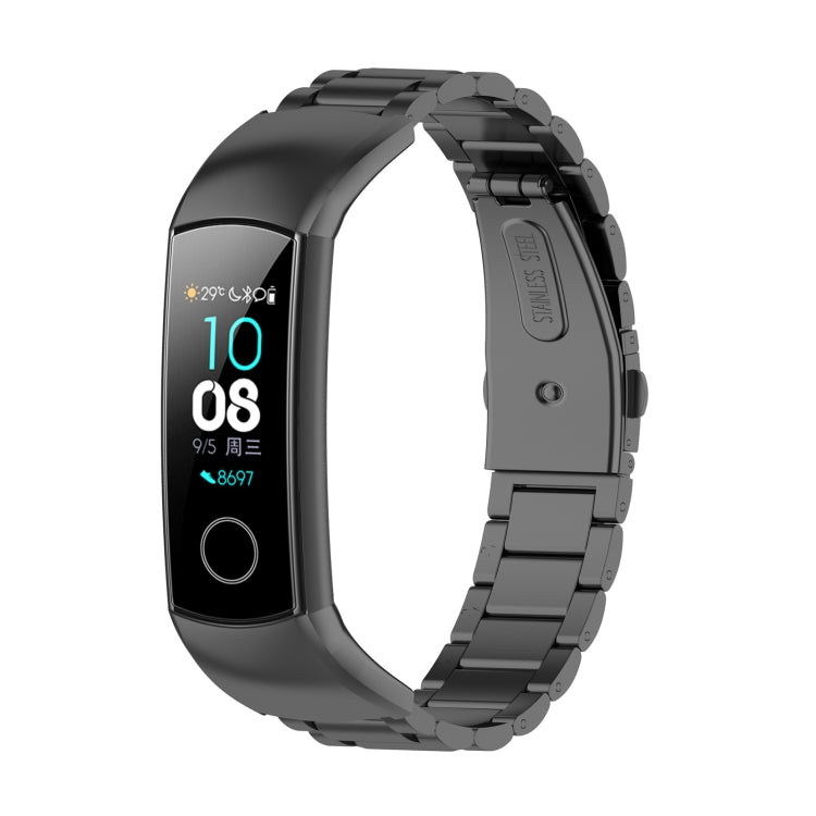 Pour Huawei Honor Band 4 (CRS-B19) / Honor Band 5 (CRS-B19S) Bracelet de montre en acier à trois perles, For Honor Band 4