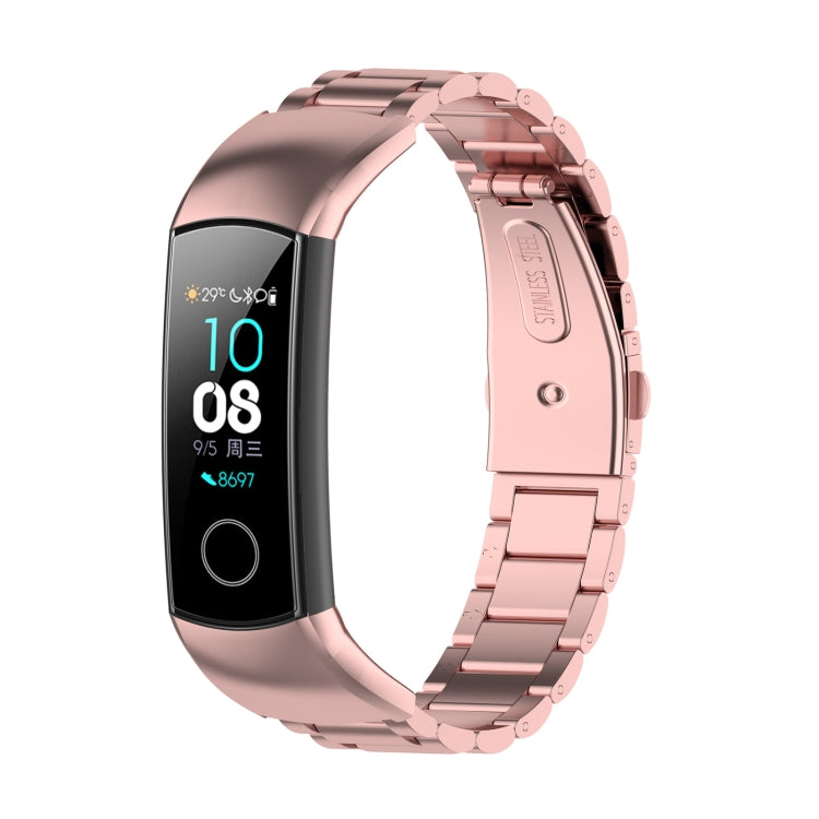 Pour Huawei Honor Band 4 (CRS-B19) / Honor Band 5 (CRS-B19S) Bracelet de montre en acier à trois perles, For Honor Band 4