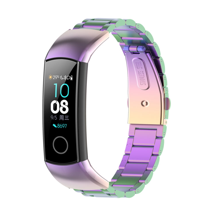 Pour Huawei Honor Band 4 (CRS-B19) / Honor Band 5 (CRS-B19S) Bracelet de montre en acier à trois perles, For Honor Band 4