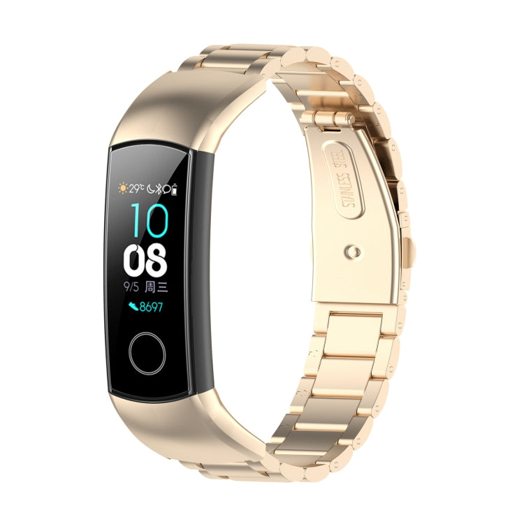 Pour Huawei Honor Band 4 (CRS-B19) / Honor Band 5 (CRS-B19S) Bracelet de montre en acier à trois perles, For Honor Band 4