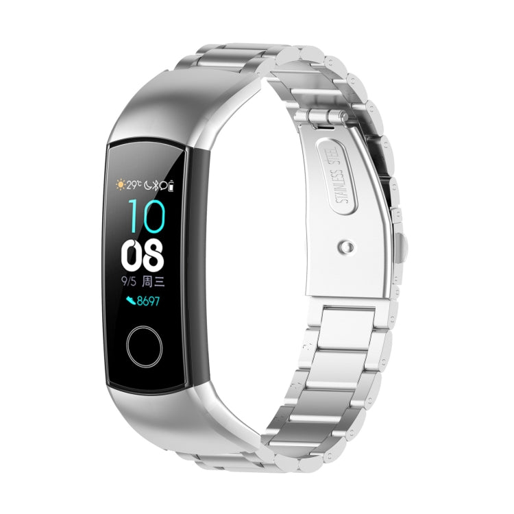 Pour Huawei Honor Band 4 (CRS-B19) / Honor Band 5 (CRS-B19S) Bracelet de montre en acier à trois perles, For Honor Band 4