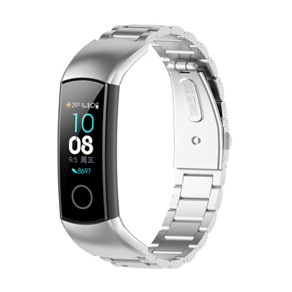 Pour Huawei Honor Band 4 (CRS-B19) / Honor Band 5 (CRS-B19S) Bracelet de montre en acier à trois perles, For Honor Band 4