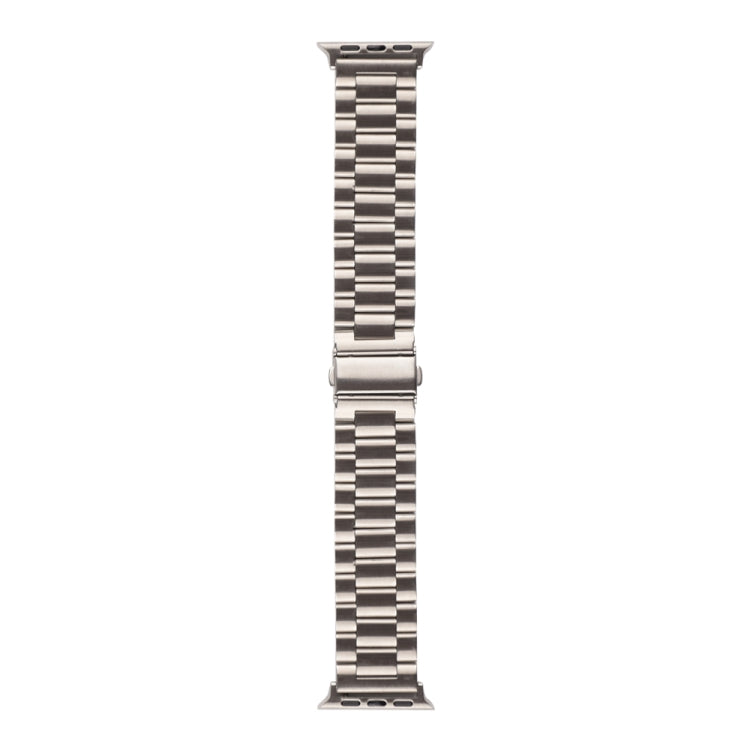 Bracelet de montre en métal souches, For Apple Watch Ultra 49mm / Series 8&7 45mm / SE 2&6&SE&5&4 44mm / 3&2&1 42mm, For Apple Watch Series 8&7 41mm / SE 2&6&SE&5&4 40mm / 3&2&1 38mm