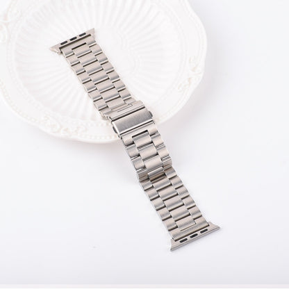 Bracelet de montre en métal souches, For Apple Watch Ultra 49mm / Series 8&7 45mm / SE 2&6&SE&5&4 44mm / 3&2&1 42mm, For Apple Watch Series 8&7 41mm / SE 2&6&SE&5&4 40mm / 3&2&1 38mm
