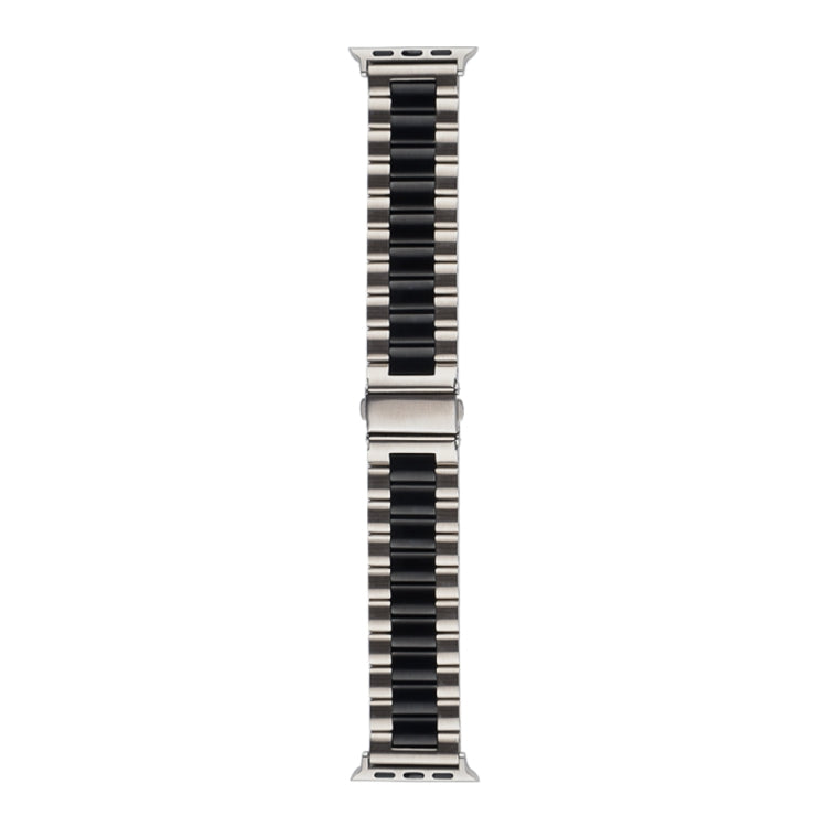 Bracelet de montre en métal souches, For Apple Watch Ultra 49mm / Series 8&7 45mm / SE 2&6&SE&5&4 44mm / 3&2&1 42mm, For Apple Watch Series 8&7 41mm / SE 2&6&SE&5&4 40mm / 3&2&1 38mm