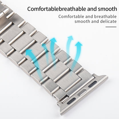 Bracelet de montre en métal souches, For Apple Watch Ultra 49mm / Series 8&7 45mm / SE 2&6&SE&5&4 44mm / 3&2&1 42mm, For Apple Watch Series 8&7 41mm / SE 2&6&SE&5&4 40mm / 3&2&1 38mm