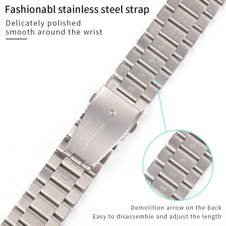 Bracelet de montre en métal souches, For Apple Watch Ultra 49mm / Series 8&7 45mm / SE 2&6&SE&5&4 44mm / 3&2&1 42mm, For Apple Watch Series 8&7 41mm / SE 2&6&SE&5&4 40mm / 3&2&1 38mm