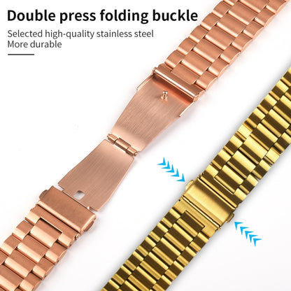 Bracelet de montre en métal souches, For Apple Watch Ultra 49mm / Series 8&7 45mm / SE 2&6&SE&5&4 44mm / 3&2&1 42mm, For Apple Watch Series 8&7 41mm / SE 2&6&SE&5&4 40mm / 3&2&1 38mm