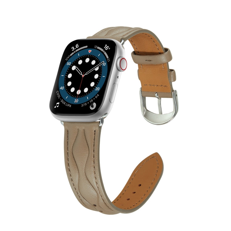 Bracelet en cuir vague hyperbolique, For Apple Watch Ultra 49mm / Series 8&7 45mm /, For Apple Watch Series 8&7 41mm /
