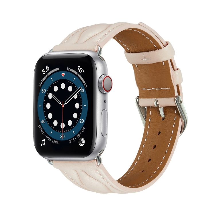 Bracelet en cuir vague hyperbolique, For Apple Watch Ultra 49mm / Series 8&7 45mm /, For Apple Watch Series 8&7 41mm /