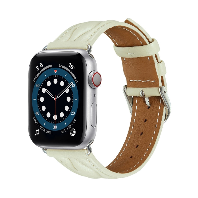 Bracelet en cuir vague hyperbolique, For Apple Watch Ultra 49mm / Series 8&7 45mm /, For Apple Watch Series 8&7 41mm /