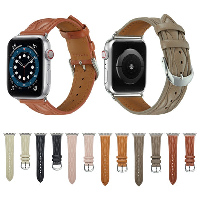Bracelet en cuir vague hyperbolique, For Apple Watch Ultra 49mm / Series 8&7 45mm /, For Apple Watch Series 8&7 41mm /