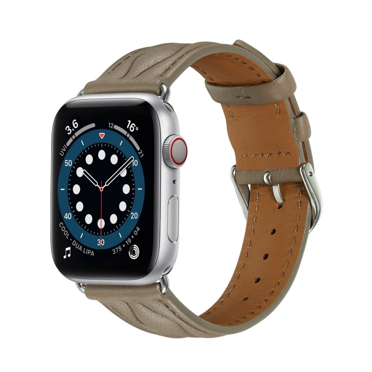 Bracelet en cuir vague hyperbolique, For Apple Watch Ultra 49mm / Series 8&7 45mm /, For Apple Watch Series 8&7 41mm /