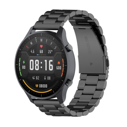 Pour Xiaomi Watch Color 22mm Bracelet de montre en acier à trois perles