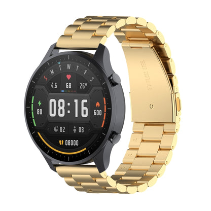 Pour Xiaomi Watch Color 22mm Bracelet de montre en acier à trois perles