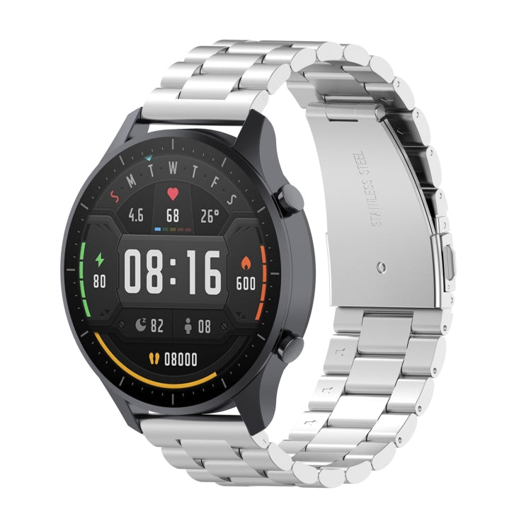 Pour Xiaomi Watch Color 22mm Bracelet de montre en acier à trois perles