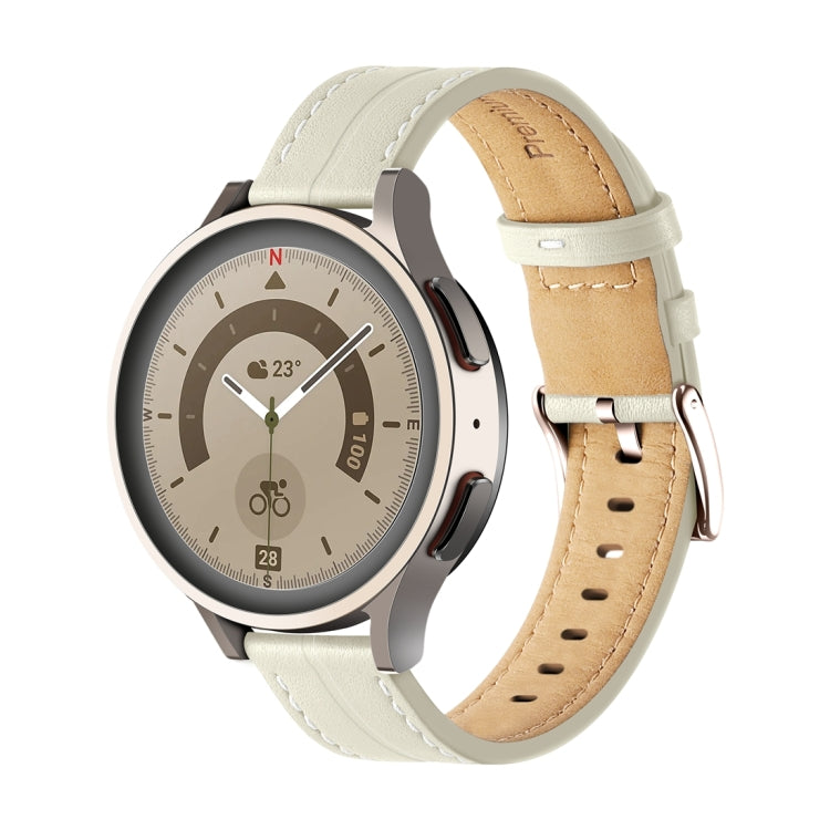 Bracelet de montre en cuir cannelé inhabituel, 20mm, 22mm