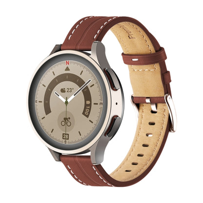 Bracelet de montre en cuir cannelé inhabituel, 20mm, 22mm