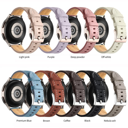 Bracelet de montre en cuir cannelé inhabituel, 20mm, 22mm