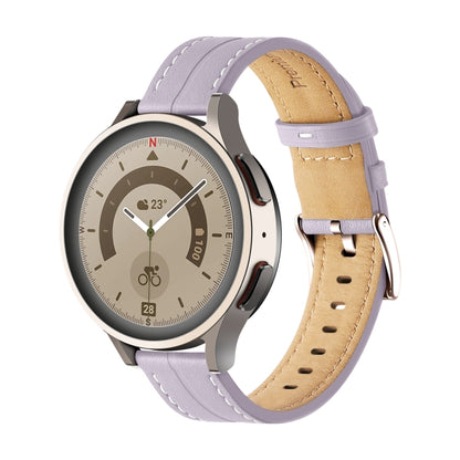 Bracelet de montre en cuir cannelé inhabituel, 20mm, 22mm