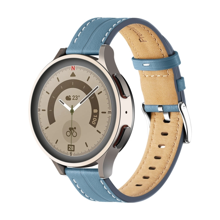 Bracelet de montre en cuir cannelé inhabituel, 20mm, 22mm