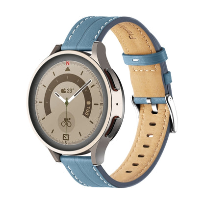 Bracelet de montre en cuir cannelé inhabituel, 20mm, 22mm