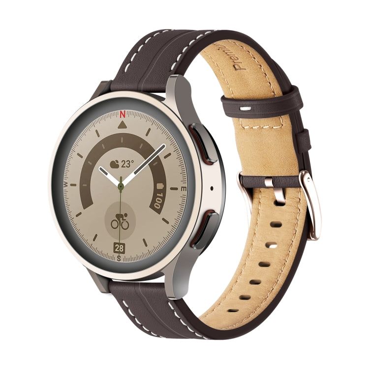 Bracelet de montre en cuir cannelé inhabituel, 20mm, 22mm