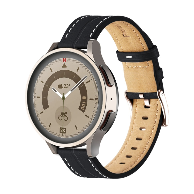 Bracelet de montre en cuir cannelé inhabituel, 20mm, 22mm