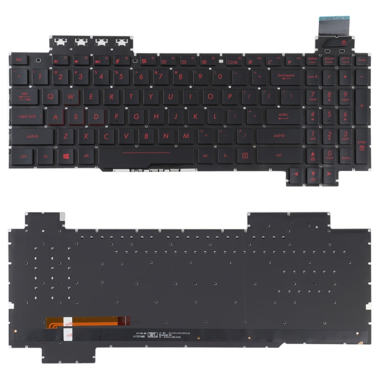 Clavier version US avec rétroéclairage