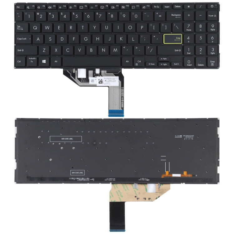 Clavier version US avec rétroéclairage
