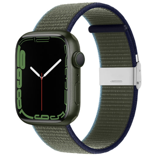 Bracelet en nylon avec boucle en métal, For Apple Watch Series 8&7 41mm / SE 2&6&SE&5&4 40mm / 3&2&1 38mm, For Apple Watch Ultra 49mm / Series 8&7 45mm / SE 2&6&SE&5&4 44mm / 3&2&1 42mm