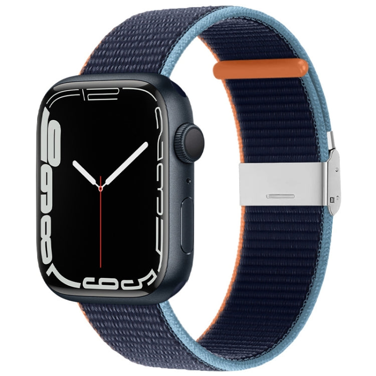 Bracelet en nylon avec boucle en métal, For Apple Watch Series 8&7 41mm / SE 2&6&SE&5&4 40mm / 3&2&1 38mm, For Apple Watch Ultra 49mm / Series 8&7 45mm / SE 2&6&SE&5&4 44mm / 3&2&1 42mm