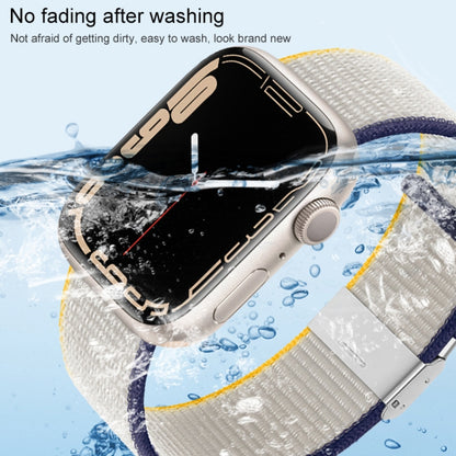 Bracelet en nylon avec boucle en métal, For Apple Watch Series 8&7 41mm / SE 2&6&SE&5&4 40mm / 3&2&1 38mm, For Apple Watch Ultra 49mm / Series 8&7 45mm / SE 2&6&SE&5&4 44mm / 3&2&1 42mm