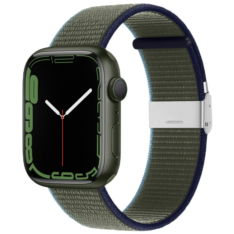 Bracelet en nylon avec boucle en métal, For Apple Watch Series 8&7 41mm / SE 2&6&SE&5&4 40mm / 3&2&1 38mm, For Apple Watch Ultra 49mm / Series 8&7 45mm / SE 2&6&SE&5&4 44mm / 3&2&1 42mm